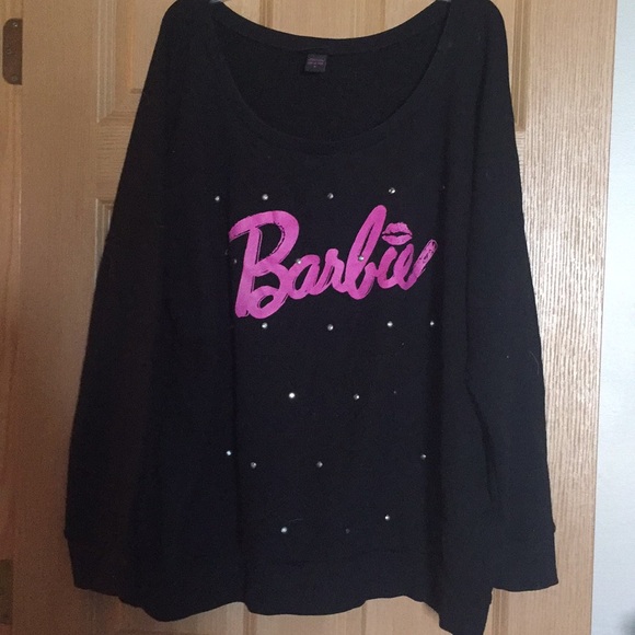 Torrid Black Pink Barbie Sweater 
